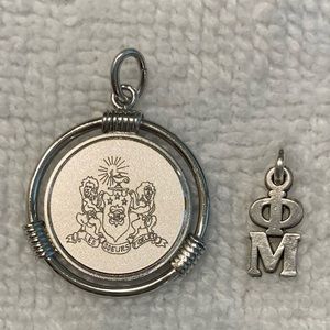 Phi Mu Sterling Silver Charms